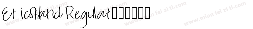 EricsHand Regular字体转换